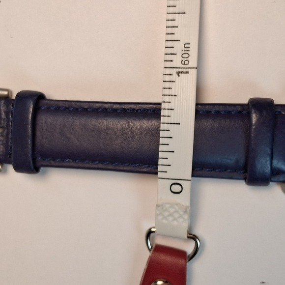 Vintage Esprit Timewear Women\'s Watch - Floral Dial, Blue Leather Strap, SS Case main image 5